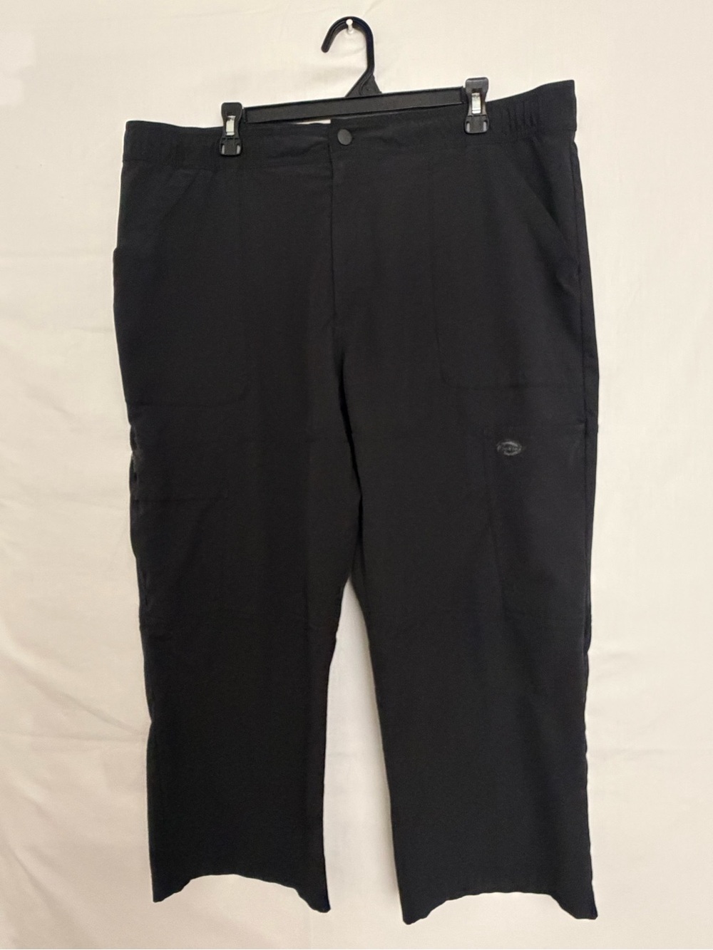 Dickies Mens Black Dynamix DK110 Capri Cargo Scrub Pants Stretch XL(A879)